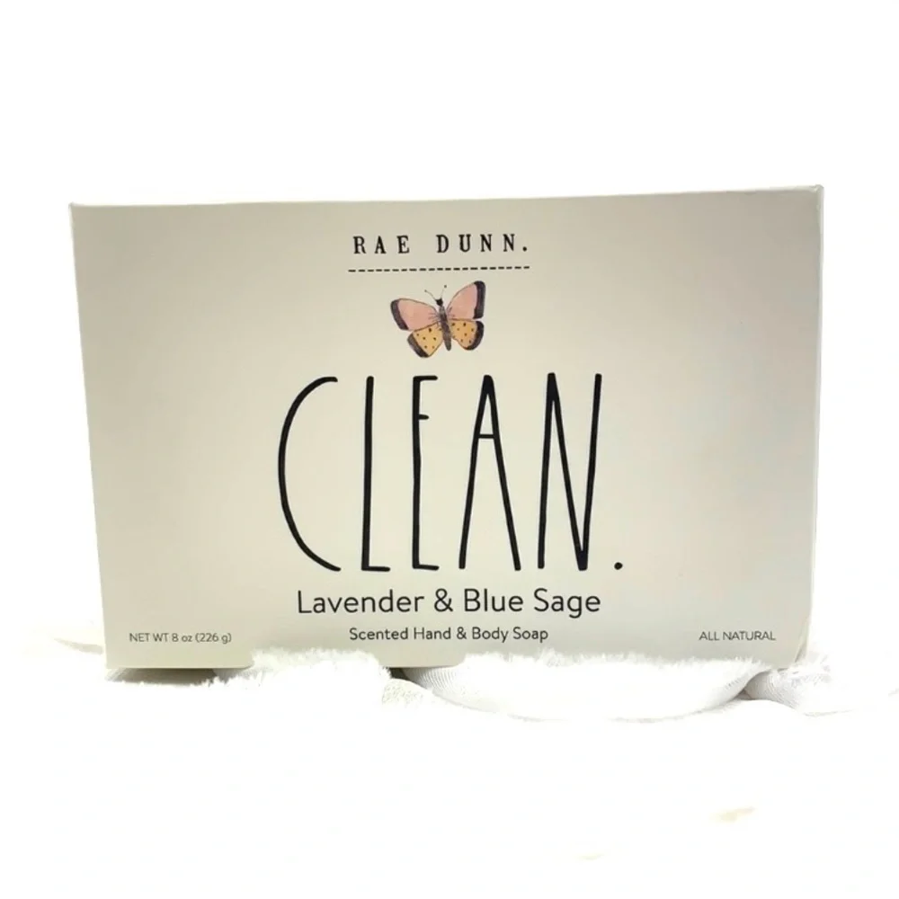 Rae Dunn Scented Hand & Body Soap-Clean, Lavender & Sage, 8oz, SB037